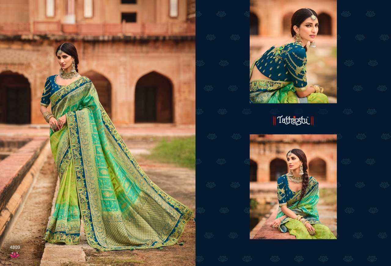 TATHASTU 4800 SERIES DESIGNER DOLA SILK SAREE 