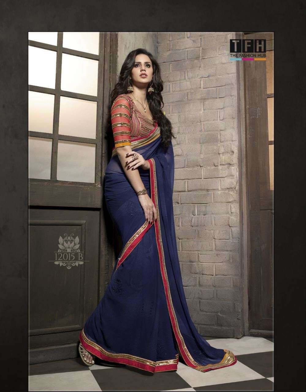 TFH SILVER SCREEN HITS DESIGNER SILK SAREE