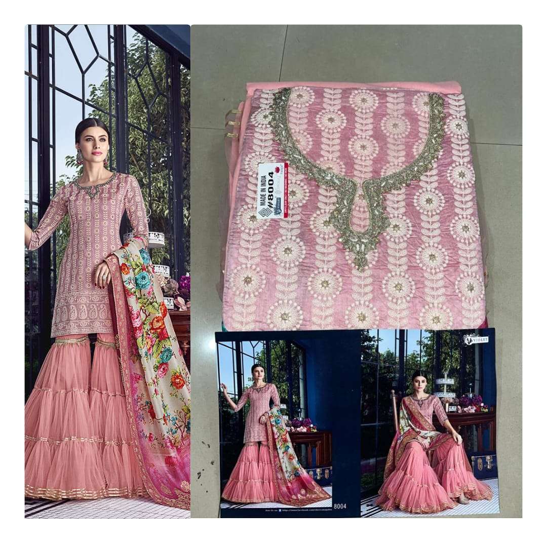 VIOLET SEZAN DESIGNER FANCY SUIT 