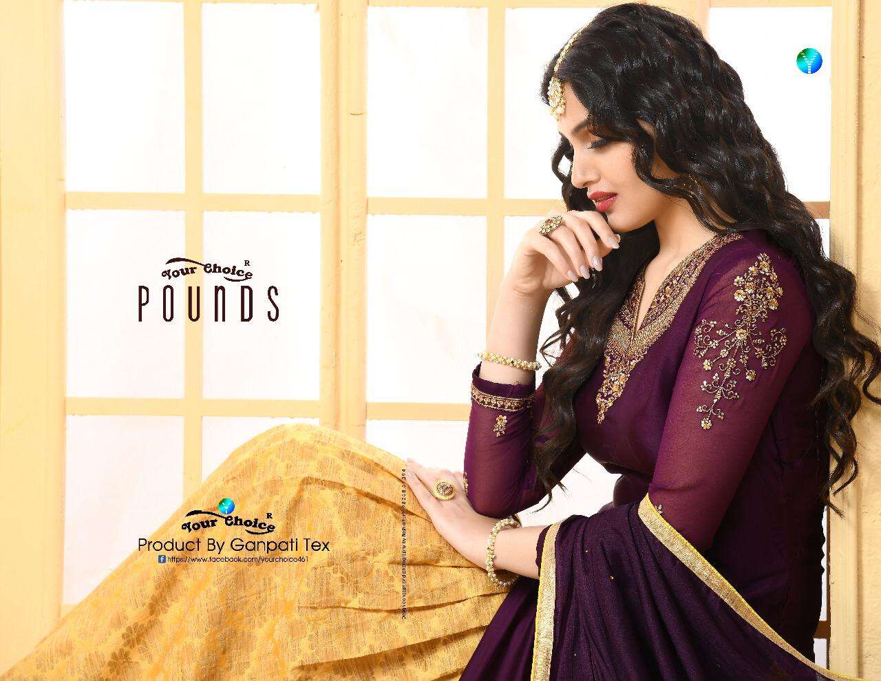 Your Choice Pounds series 3136-3139 satin georgette suit 