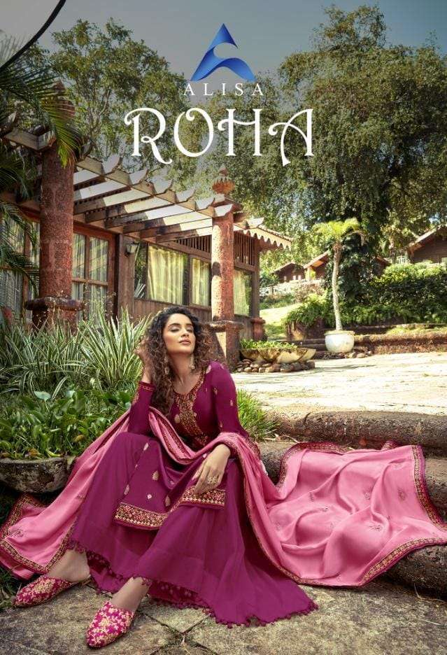 alisa Roha series 6501-6506 silk jacquard suit 