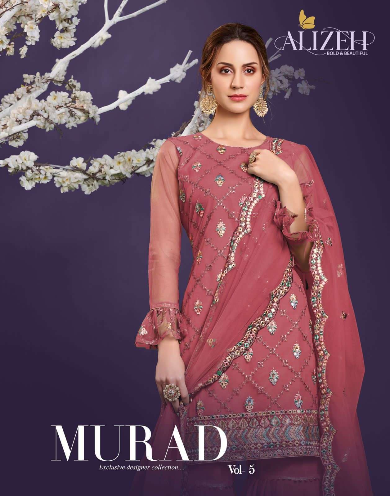 alizeh murad vol 5 series 2023-2024 butterfly net suit