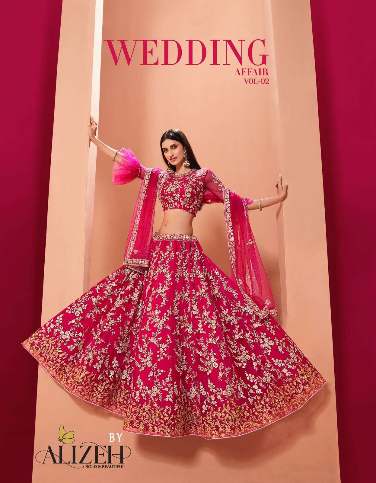 ALIZEH WEDDING AFFAIR VOL-2 DESIGNER FANCY LEHENGA 