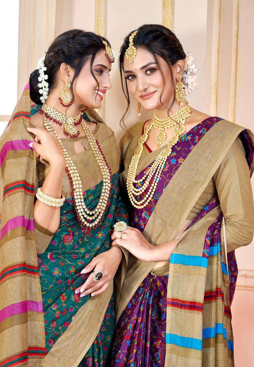 balaji leelavathi vol 9 series 9001-9030 pure cotton printed saree