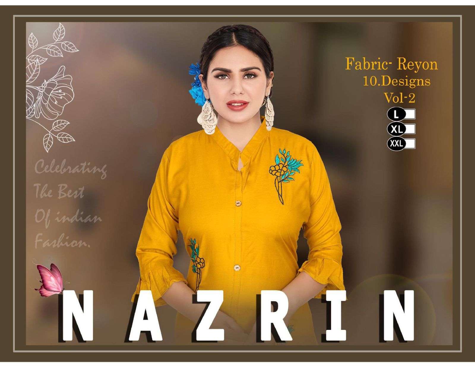 beauty queen nazrin vol 2 series 01-10 rayon plain kurti 