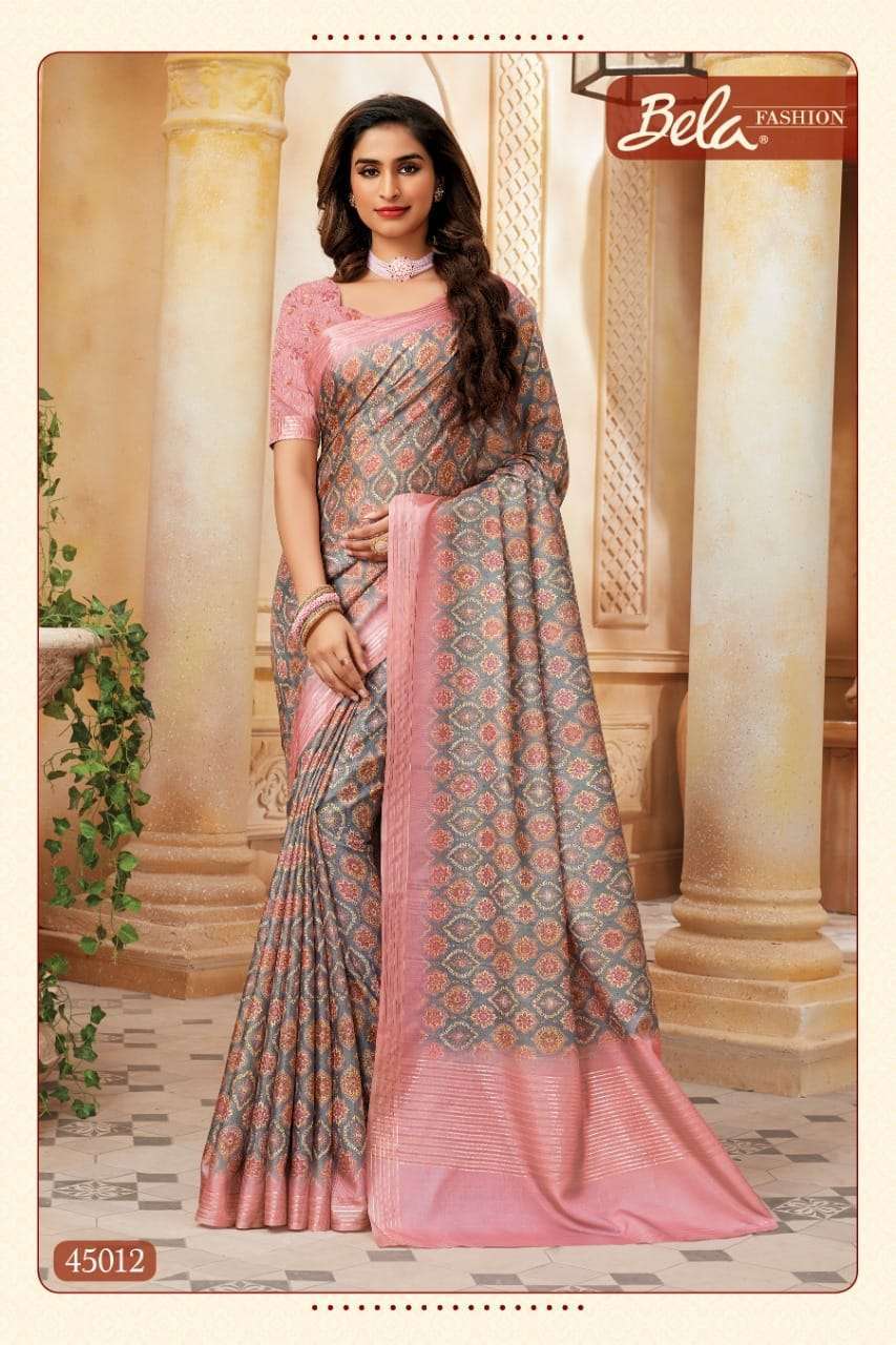 bela fashion aparna series 45009-45017 Manipuri digital print saree