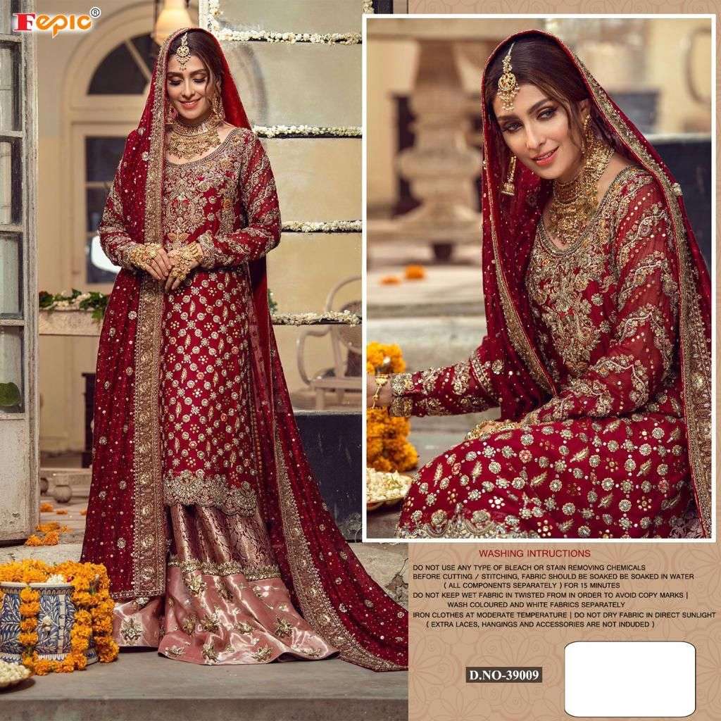 FEPIC ROSEMEEN 39009 DESIGNER FAUX GEORGETTE SUIT 