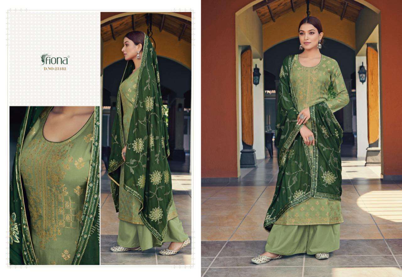 FIONA RUBIYA DESIGNER PURE DOLA JACQUARD SUIT 