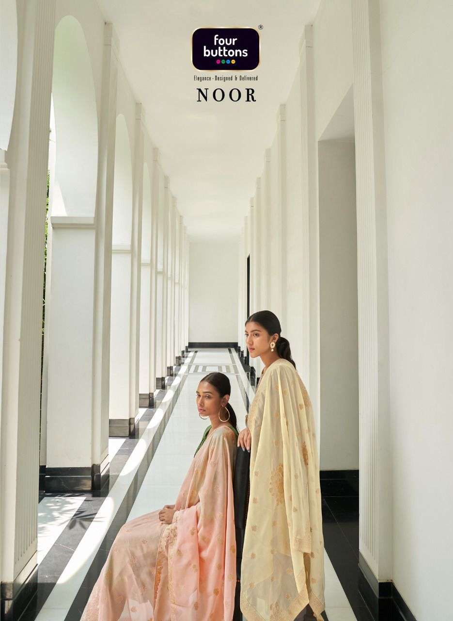 four buttons noor series 1681-1686 pure bemberg raw silk suit 