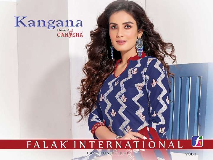 Ganesha Kangana Vol-1 series 1008-1019 pure cotton suit 