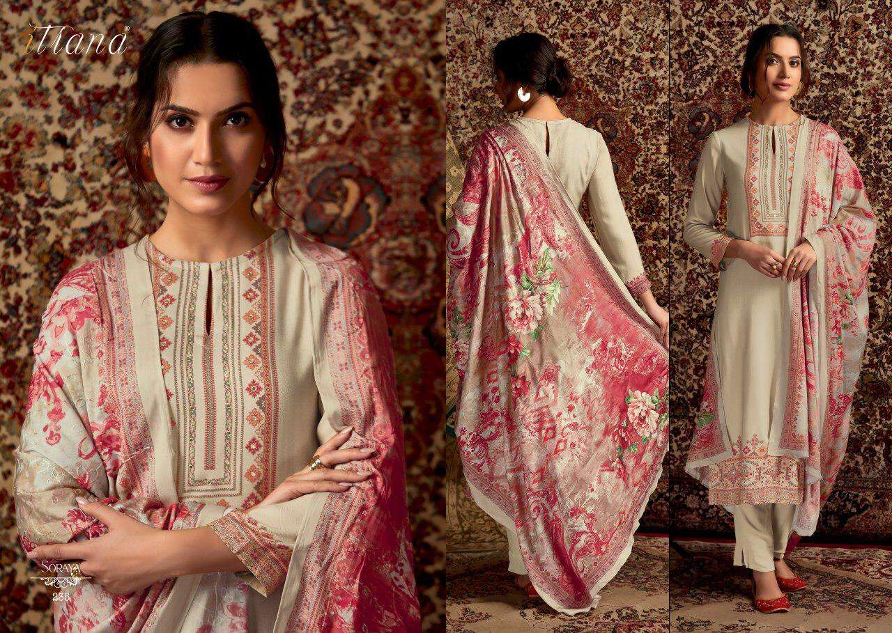 Itrana Soraya Pure pashmina digital prints suit