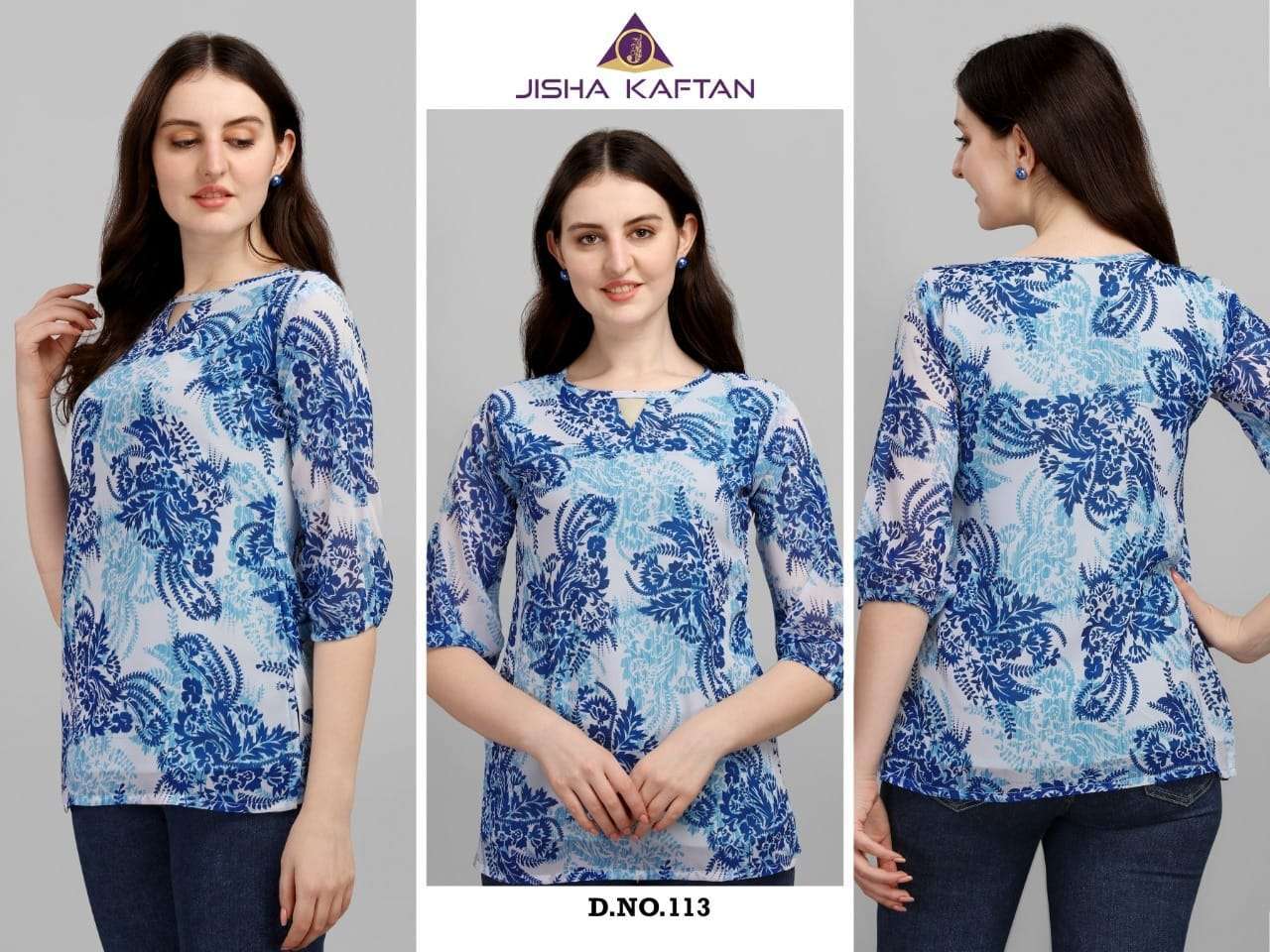 Jelite jisha kaftan Vol 3 series 113-120 georgette kaftan 