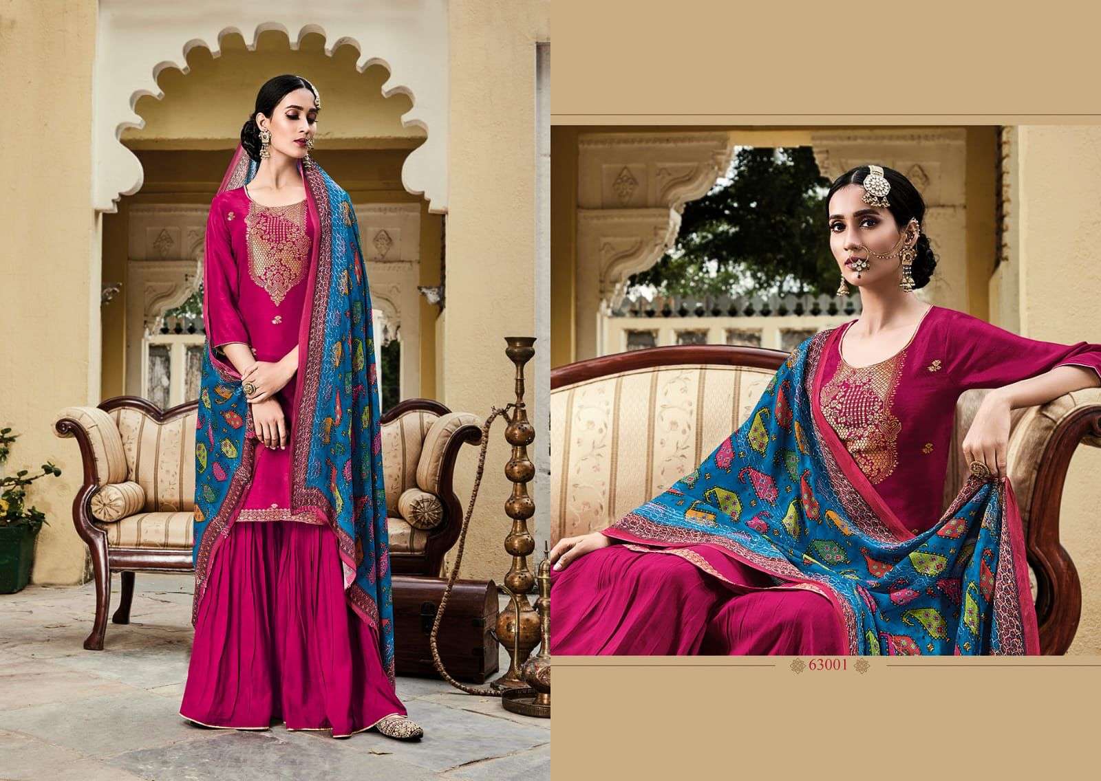 KARMA ALL HIT DESIGNER PURE VISCOSE RUSSIAN SILK SUIT 