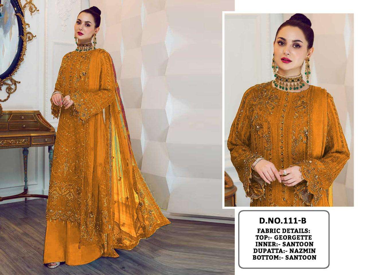 KF-111 DESIGNER GEORGETTE SUIT 