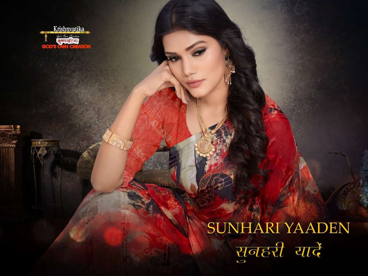 krishnvatika sunhari yaaden series 1501-1512 weightless saree