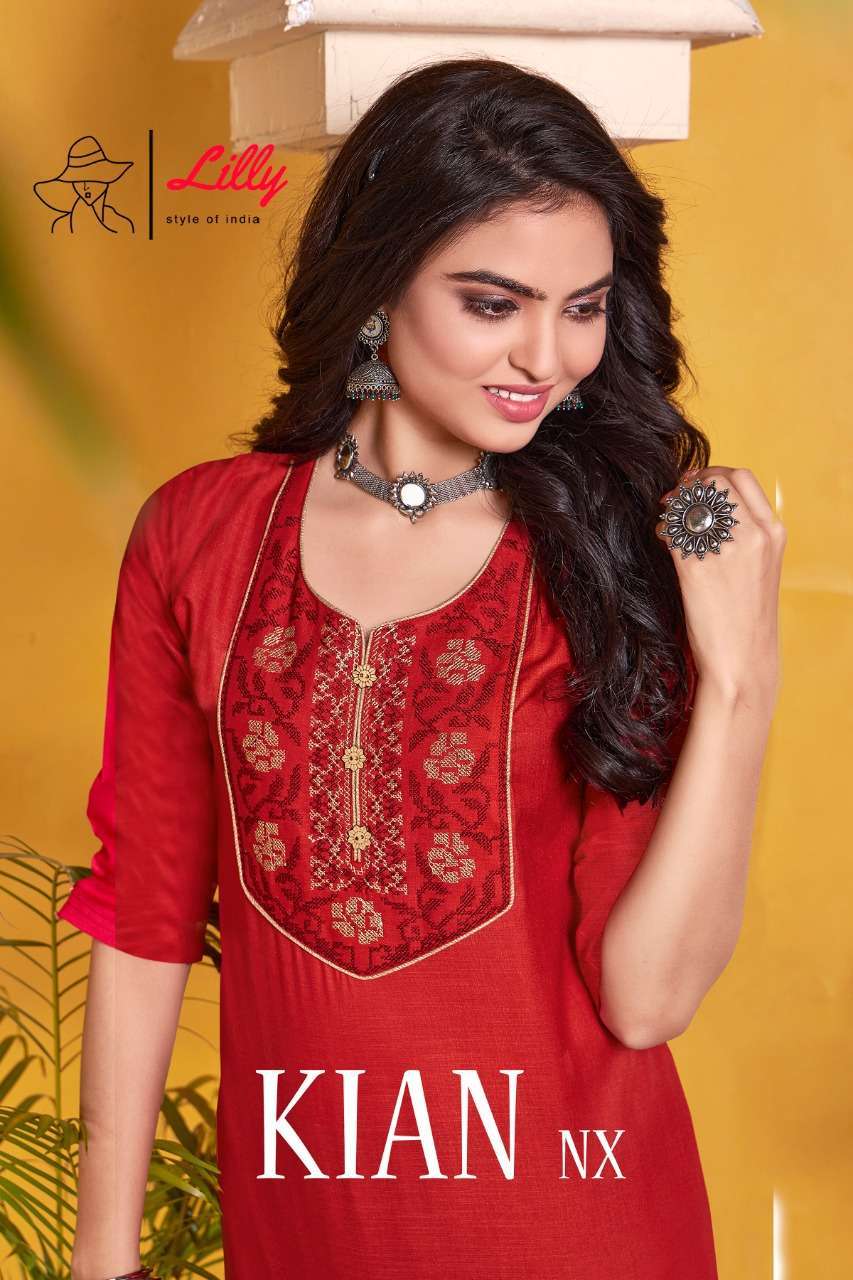 Lilly Kian Nx Cotton gorgeously in our comfortable kurtis 