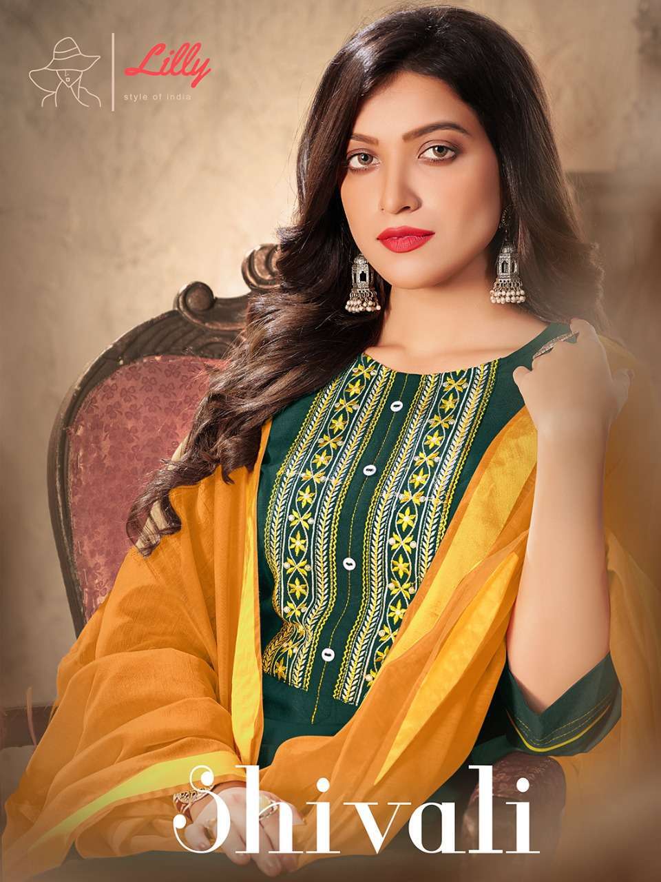 lilly shivali series 1001-1006 Premium slub rayon suit