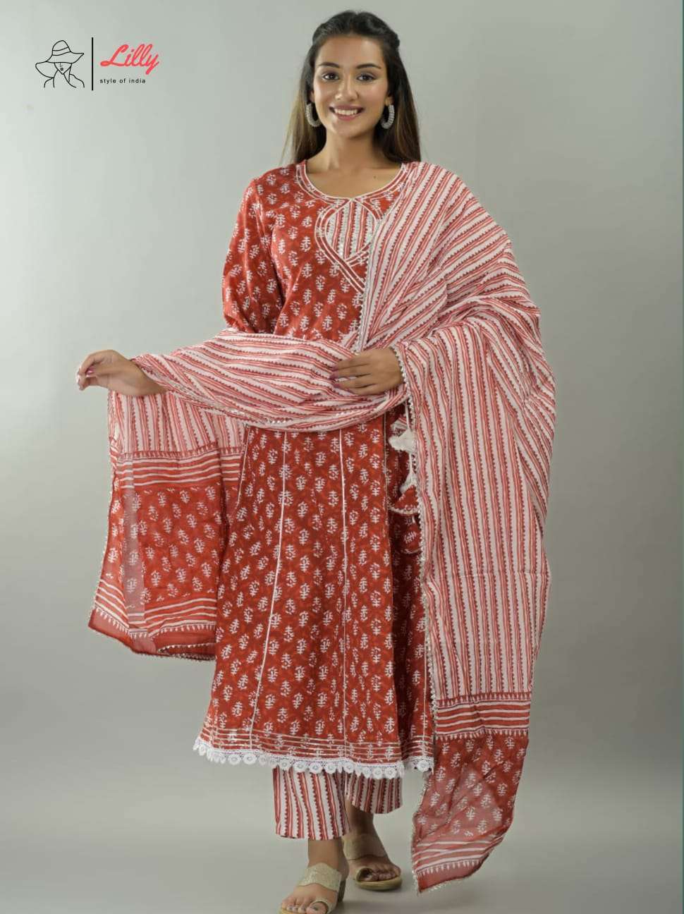 lilly style womaniya  Pure Heavy mul cotton readymade suit 