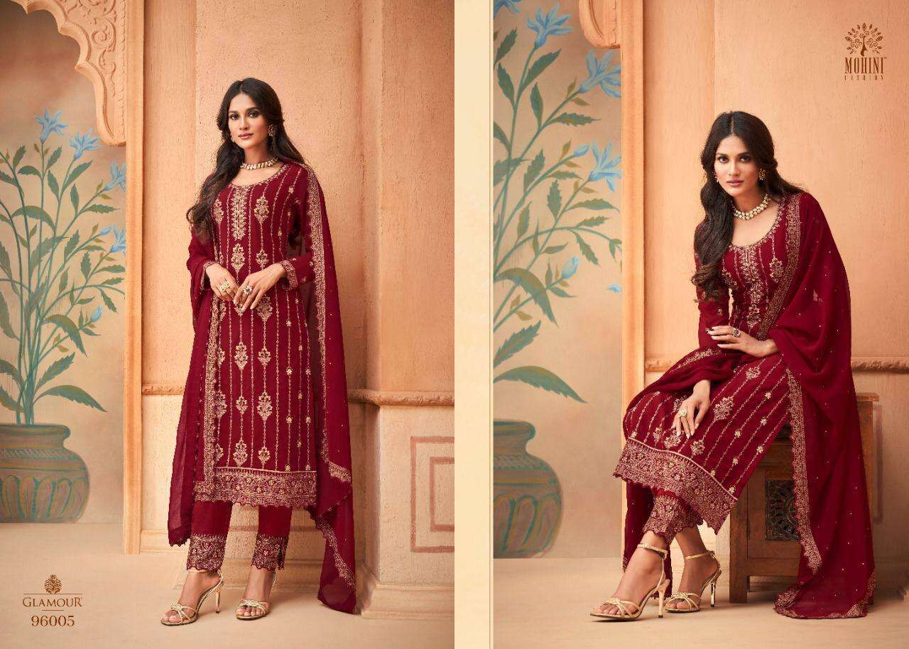MOHINI GLAMOUR-96 DESIGNER HEAVY FAUX GEORGETTE SUIT 