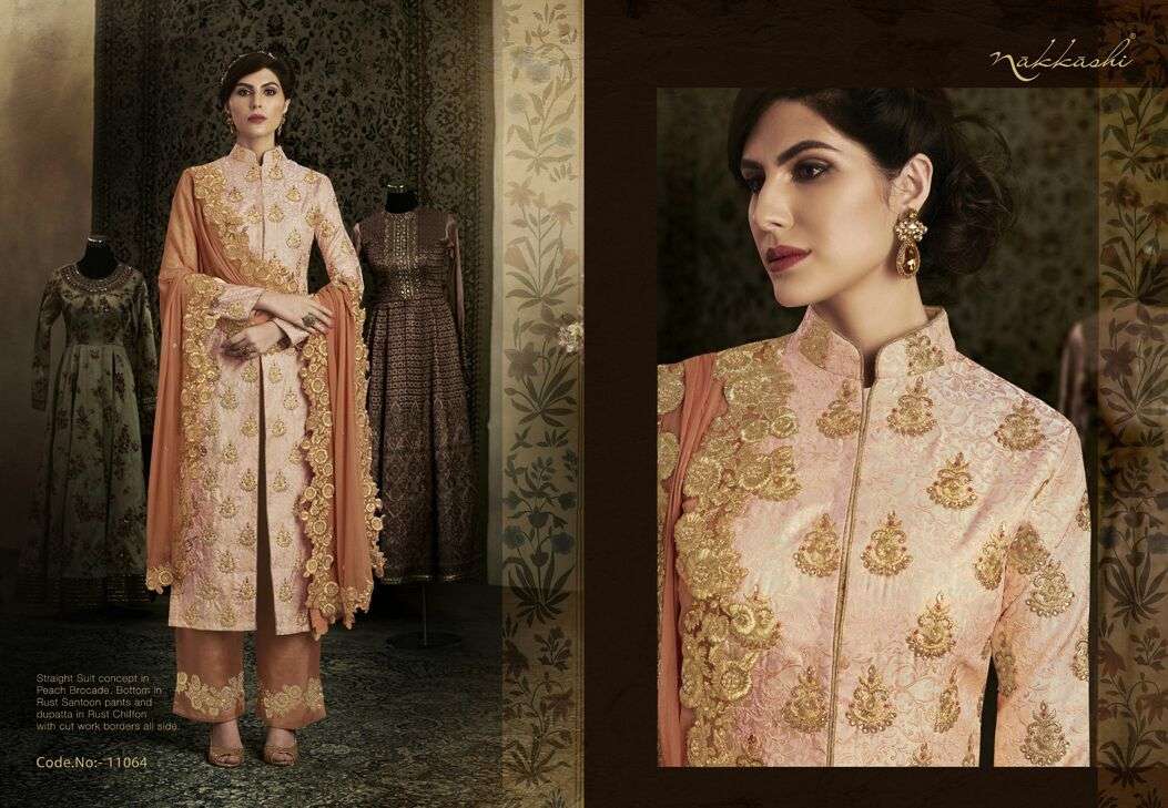 NAKKASHI EMOTIVE DESIGNER NET FABRICS LEHENGA 