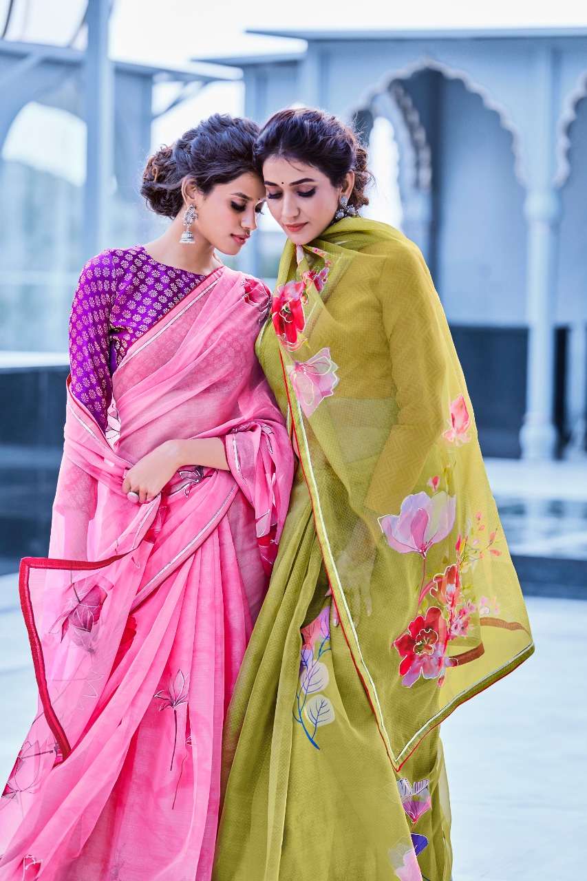 RAJYOG AAROHI ORGANZA DESIGNER SOFT ORGANZA SILK SAREE 