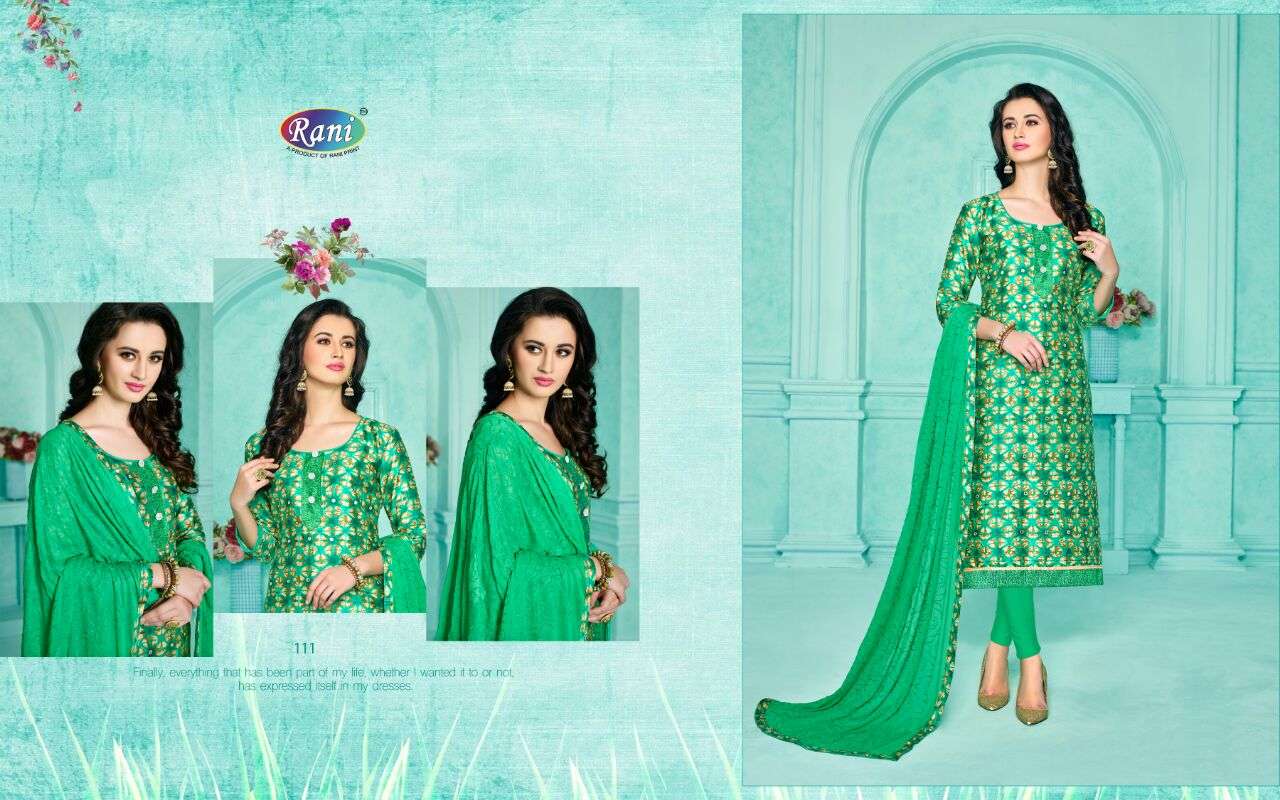 RANI SANSKRUTI VOL-1 SERIES -111 DESIGNER GLACE COTTON PRINT SUIT