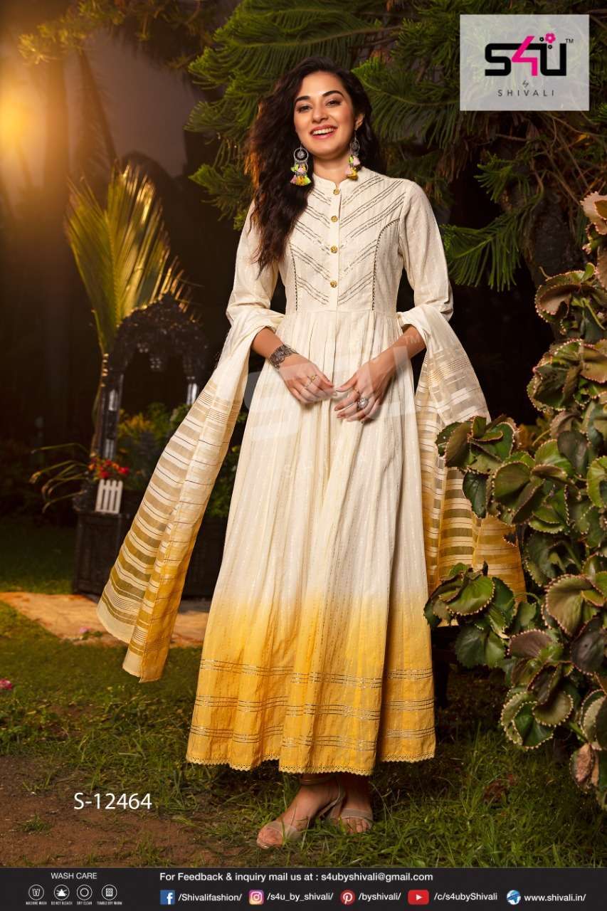 s4u 630 design combo set of kurti with dupatta