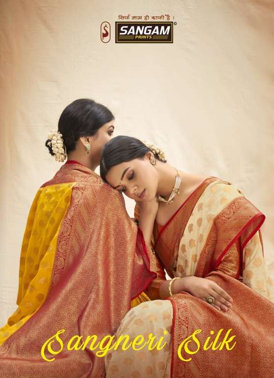 SANGAM SANGERI SILK DESIGNER SILK SAREE 