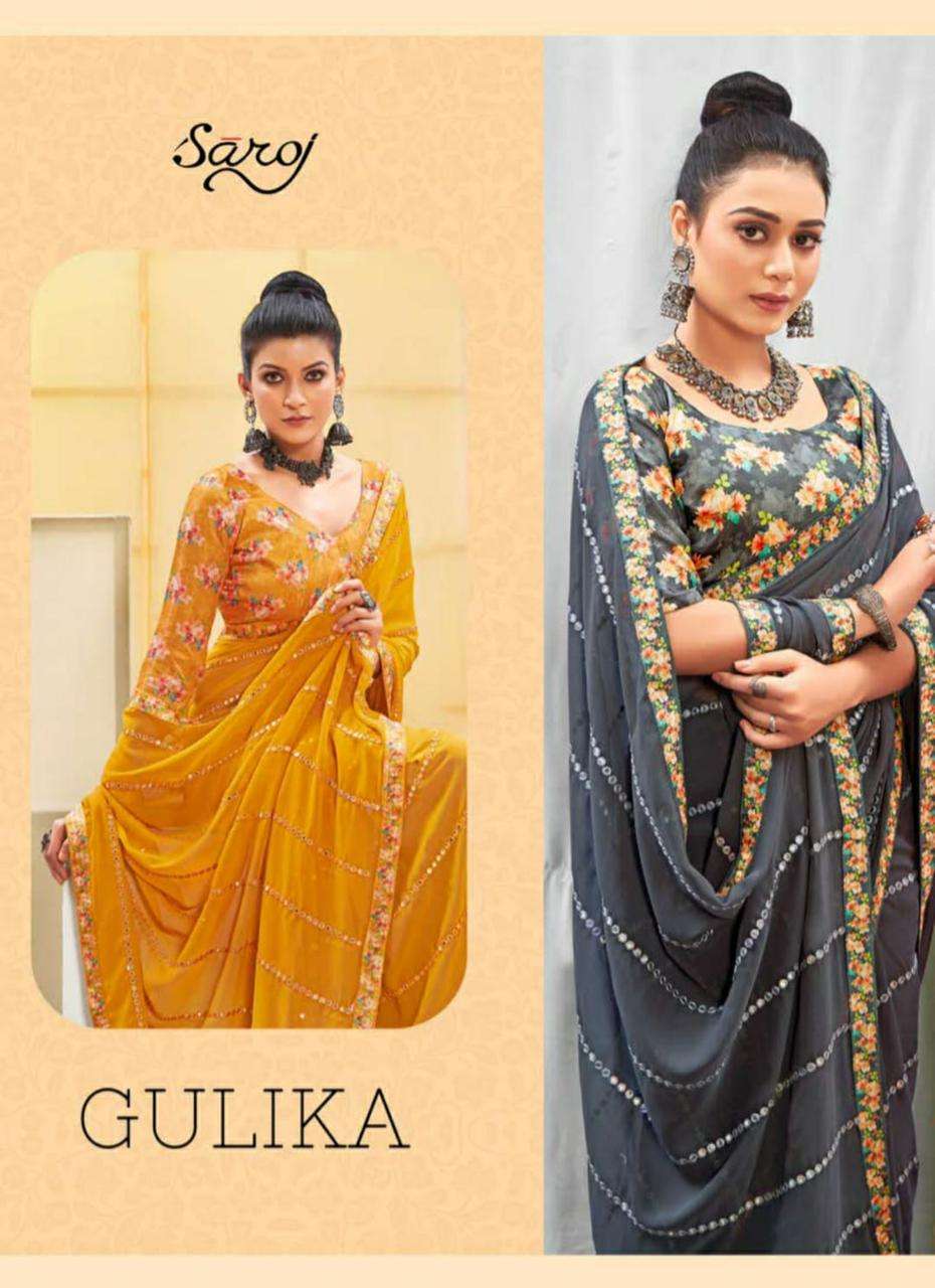 saroj gulika series 235001-235005 Soft Georgette saree