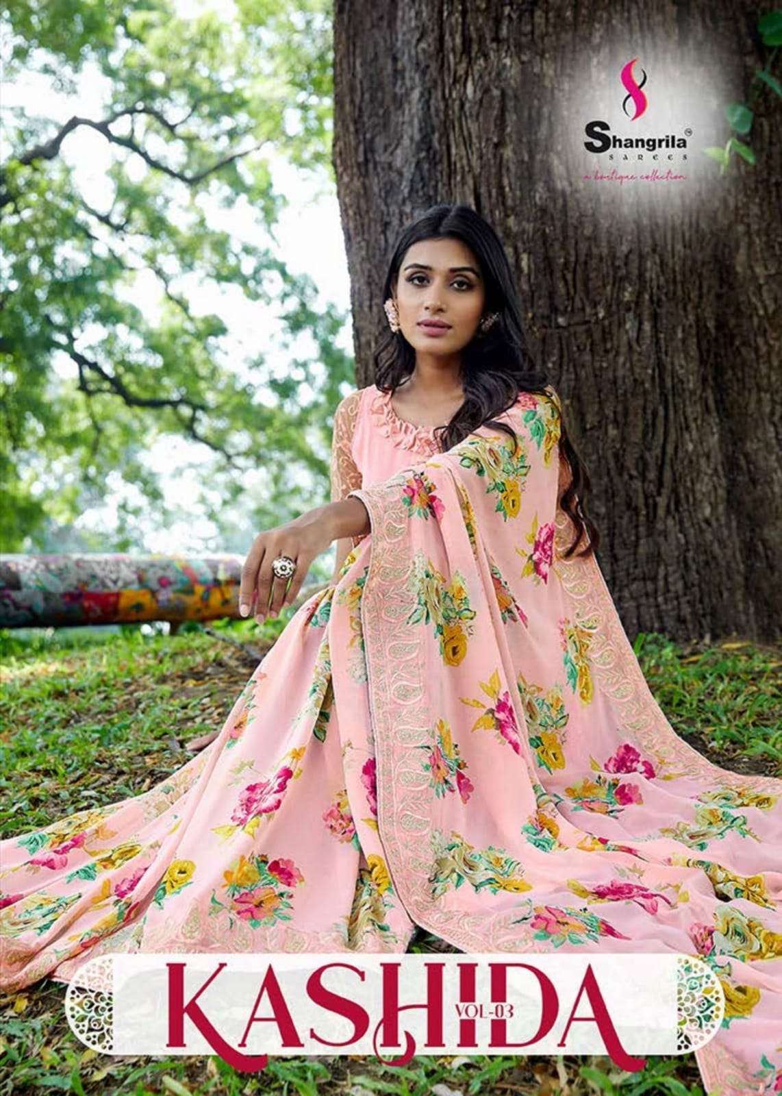 shangrila kashida vol 3 series 70401-70408 weightless saree