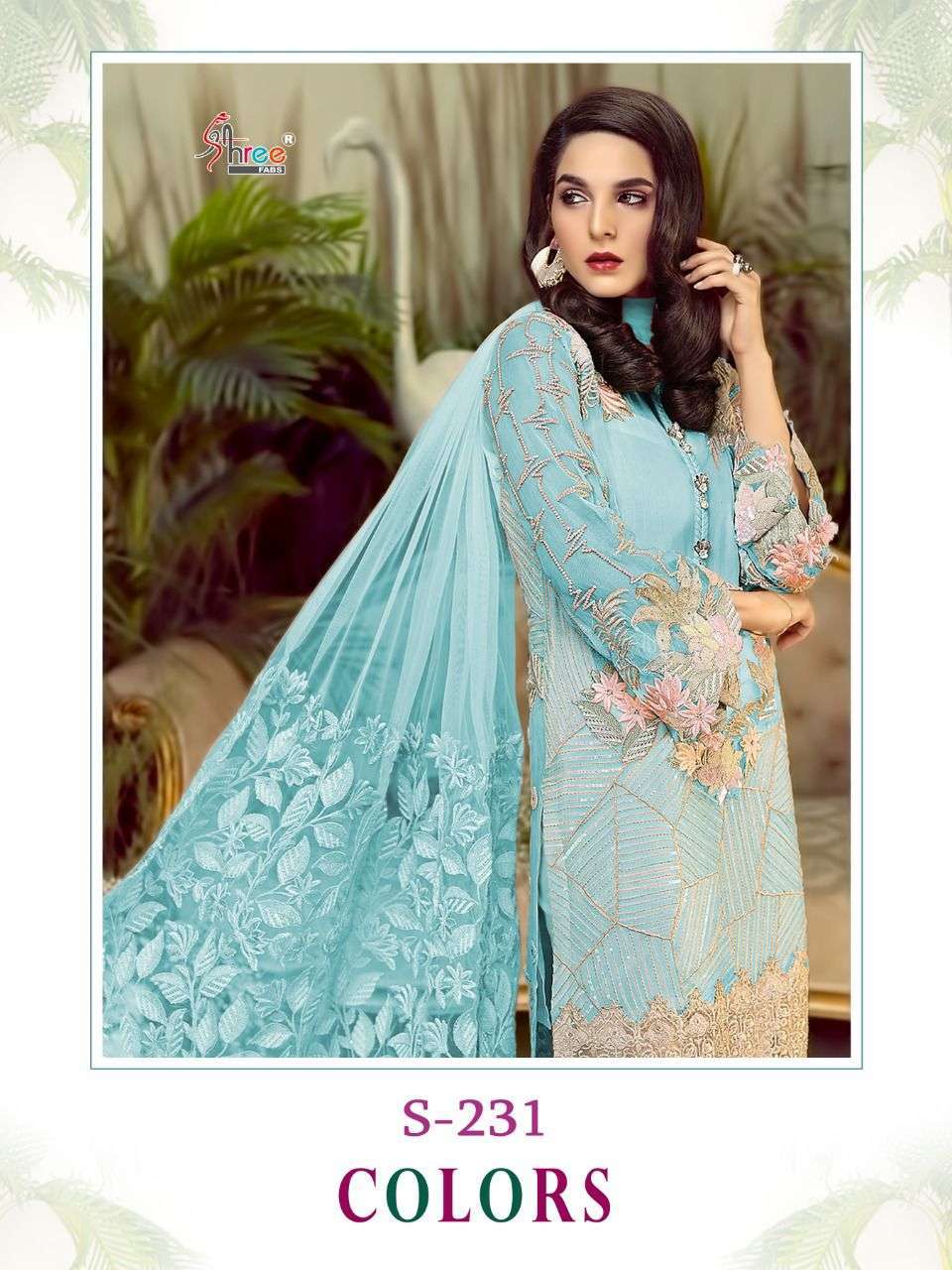 shree fabs S-231 colors georgette pakistani suit 