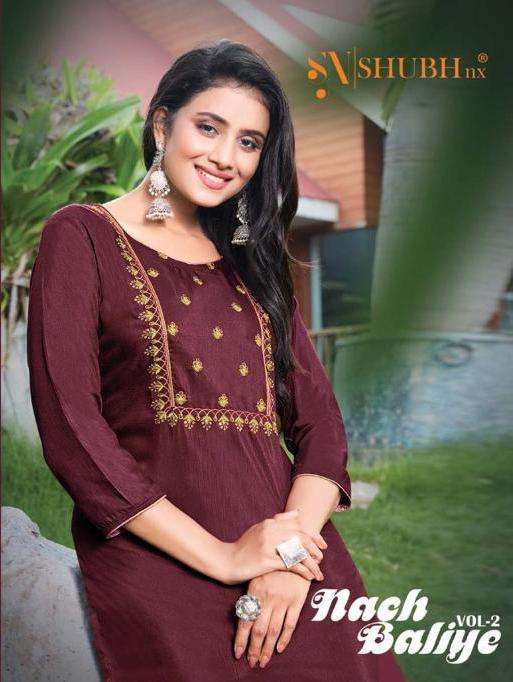 shubh nx Nach Baliye Vol 2 series 1001-1006 viscose slub kurti 