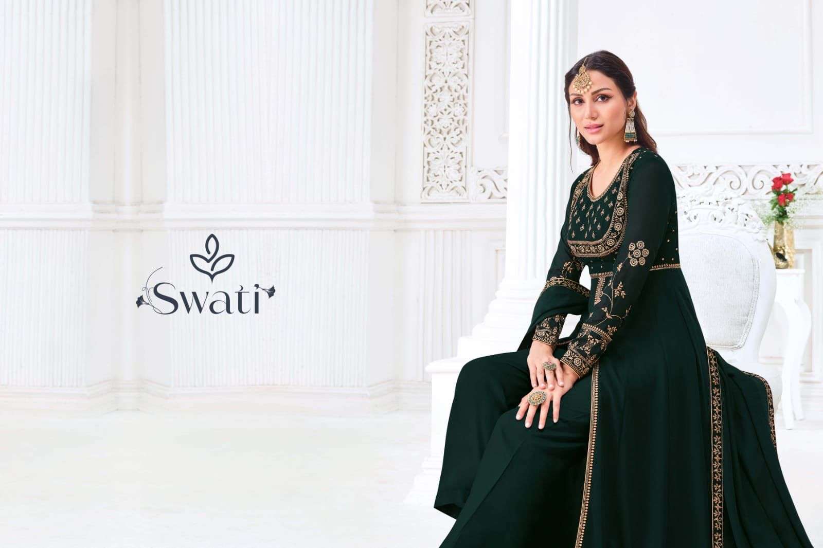swagat swati series 3001-3006 myanmar georgette suit 