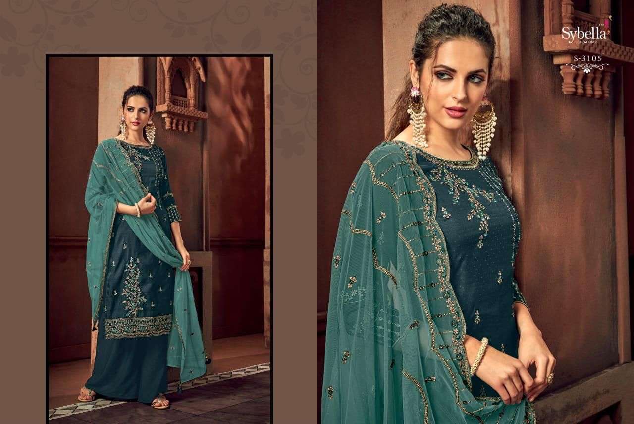 SYBELLA RIHANA DESIGNER RASS SILK SUITS 