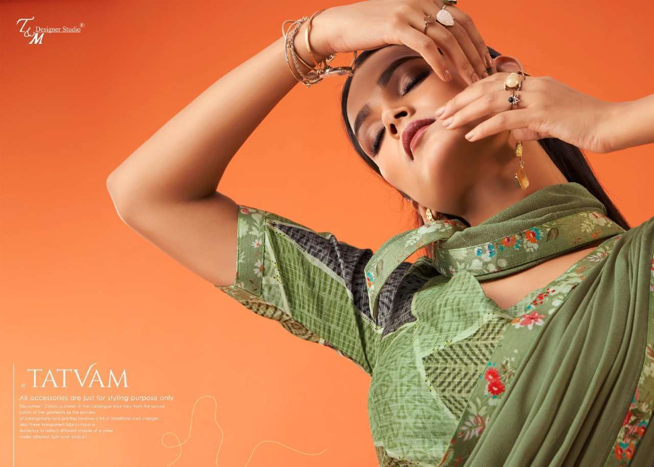 t and m designer tatvam vol 29 series 2909-2922 fancy saree