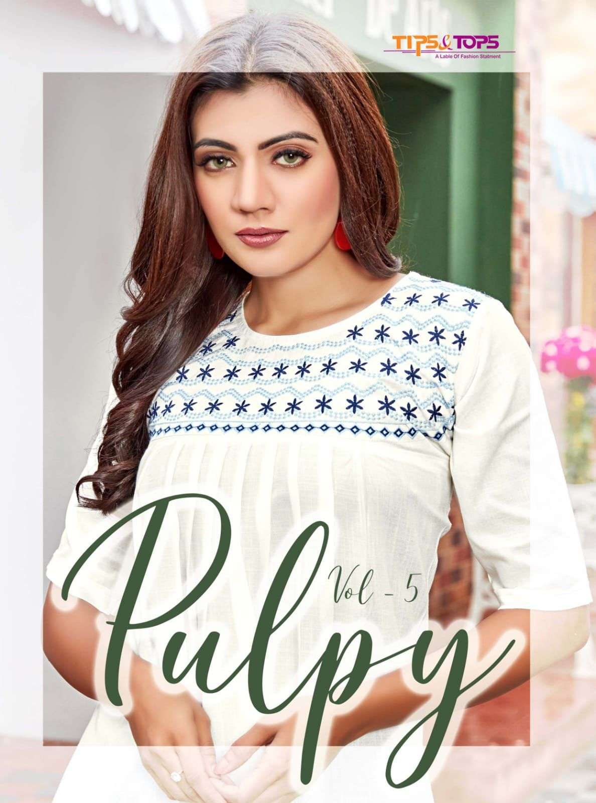 TIPS & TOPS PULPY VOL 5 RAYON SLUB SHORT TOP EXPORTER
