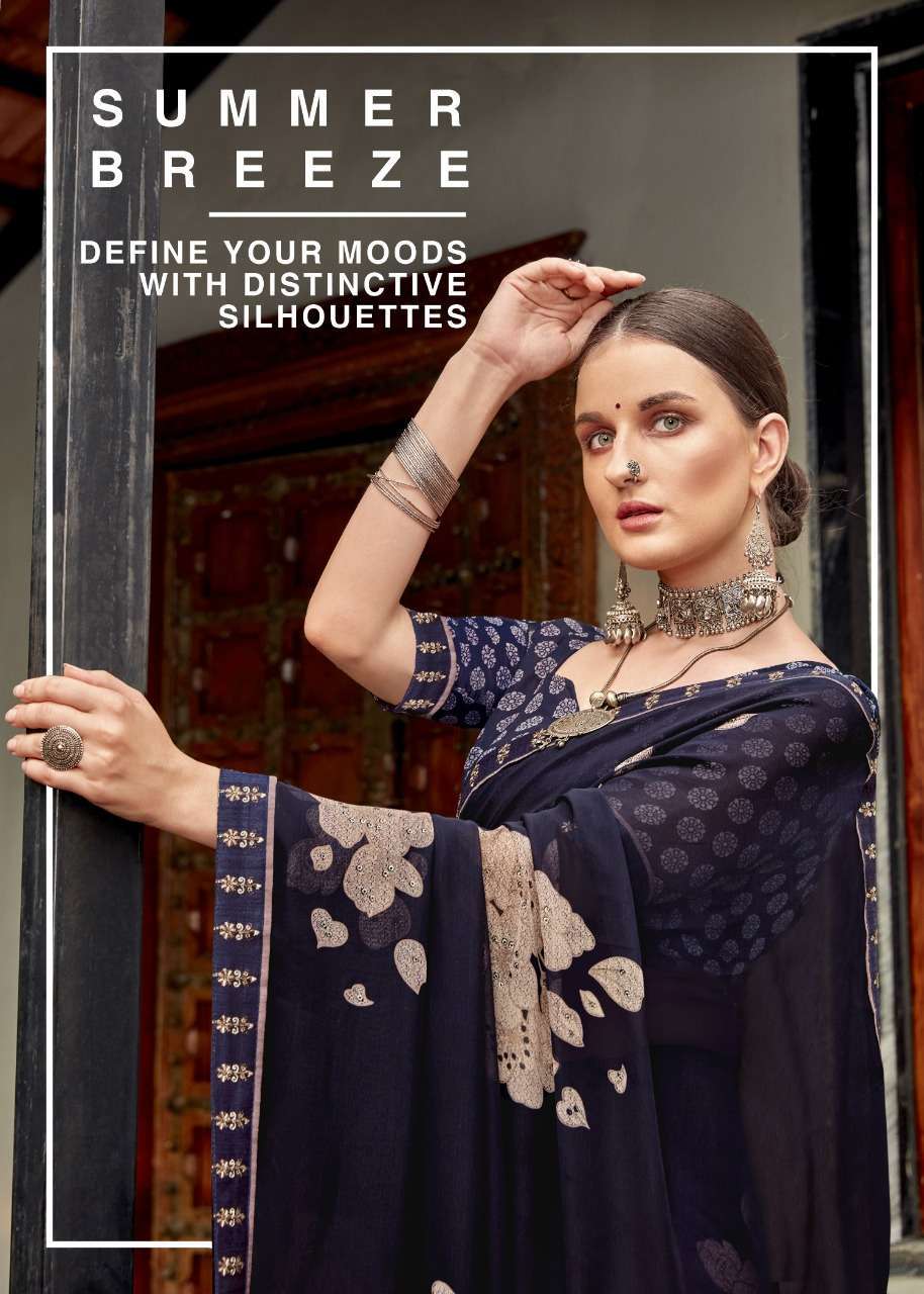 Vallabhi prints dove series 12761-12768 weightless print saree