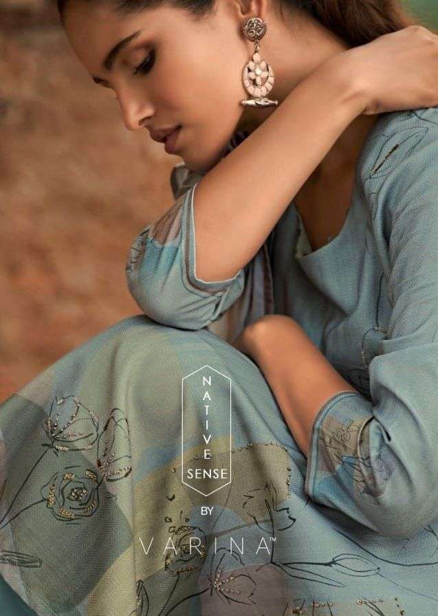varina native series 1021-1028 pashmina digital print handwork suit 