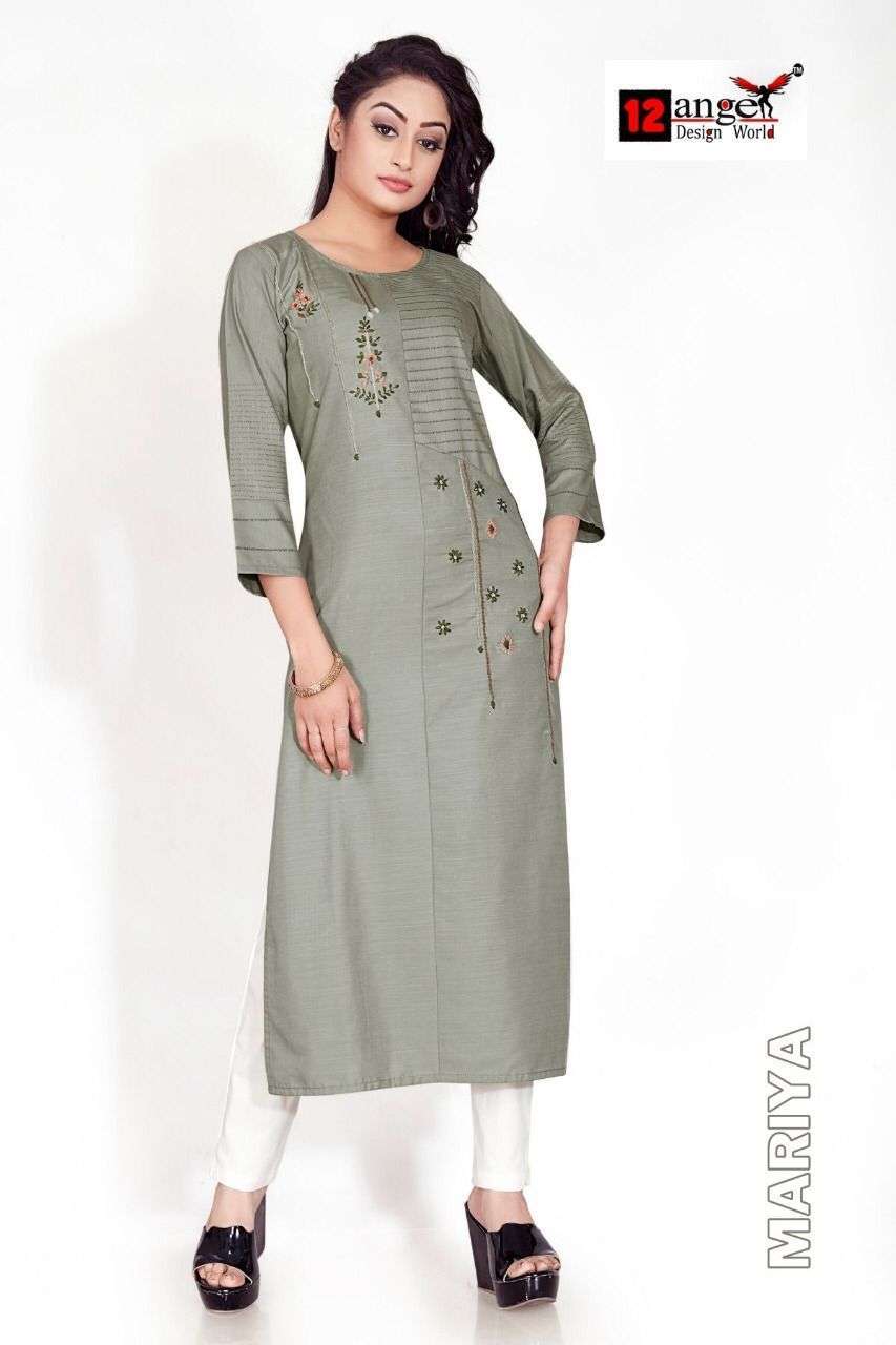 12 angel mariya Heavy BSY slub Hand work top 