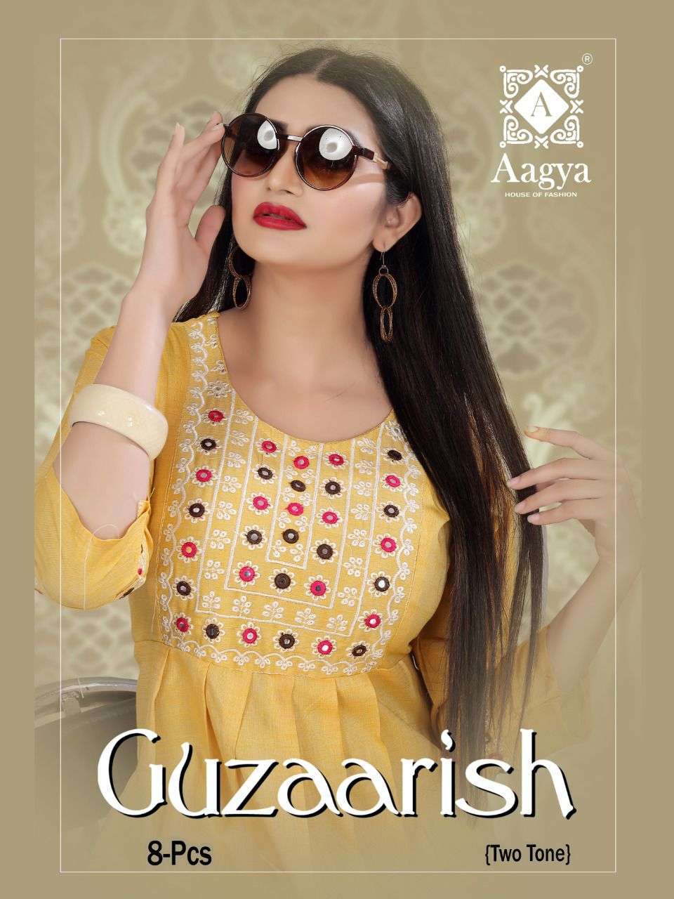 aagya guzaarish series 01-08 Rayon Two Tone kurti