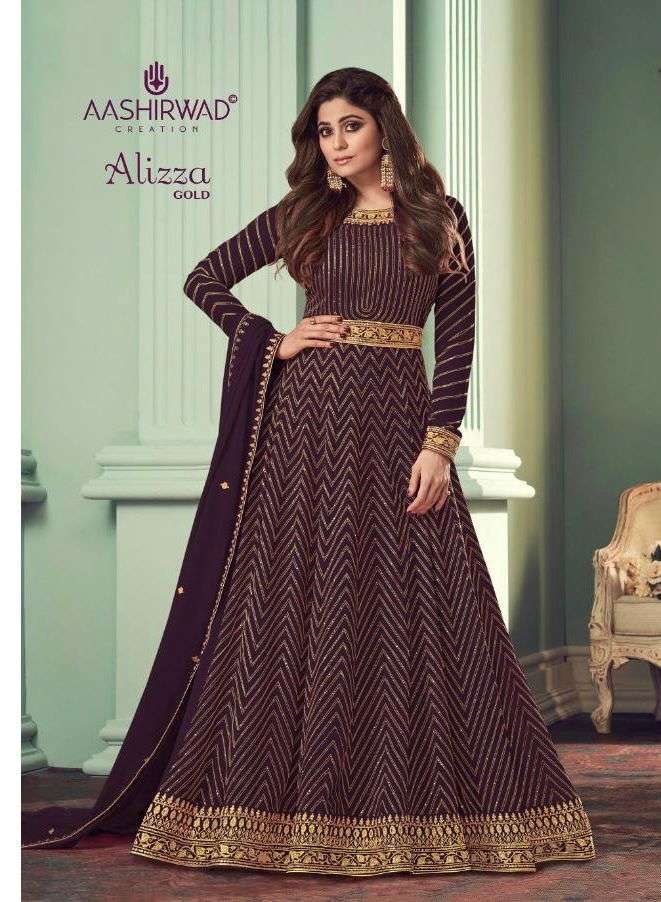 aashirwad alizza series 8529 real georgette suit 
