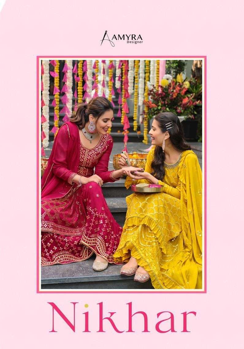 amyra nikhar series 1001-1004 Heavy blooming Georgette suit