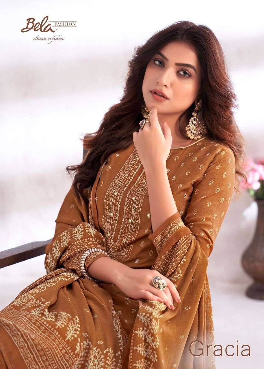 bela fashion gracia series 2142-2148 cotton silk suit 
