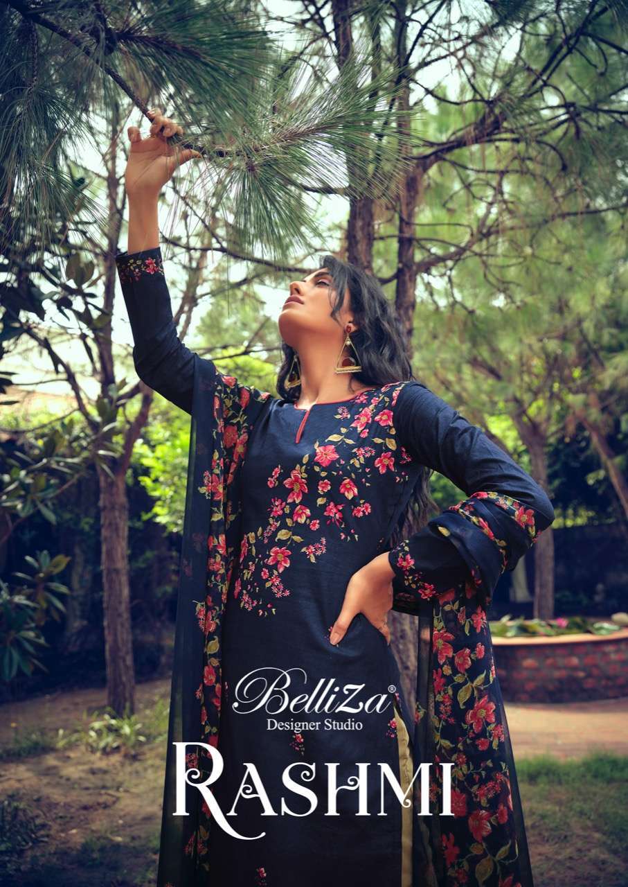 belliza rashmi series 556001-556010 Pure Premium Cotton Digital Print suit