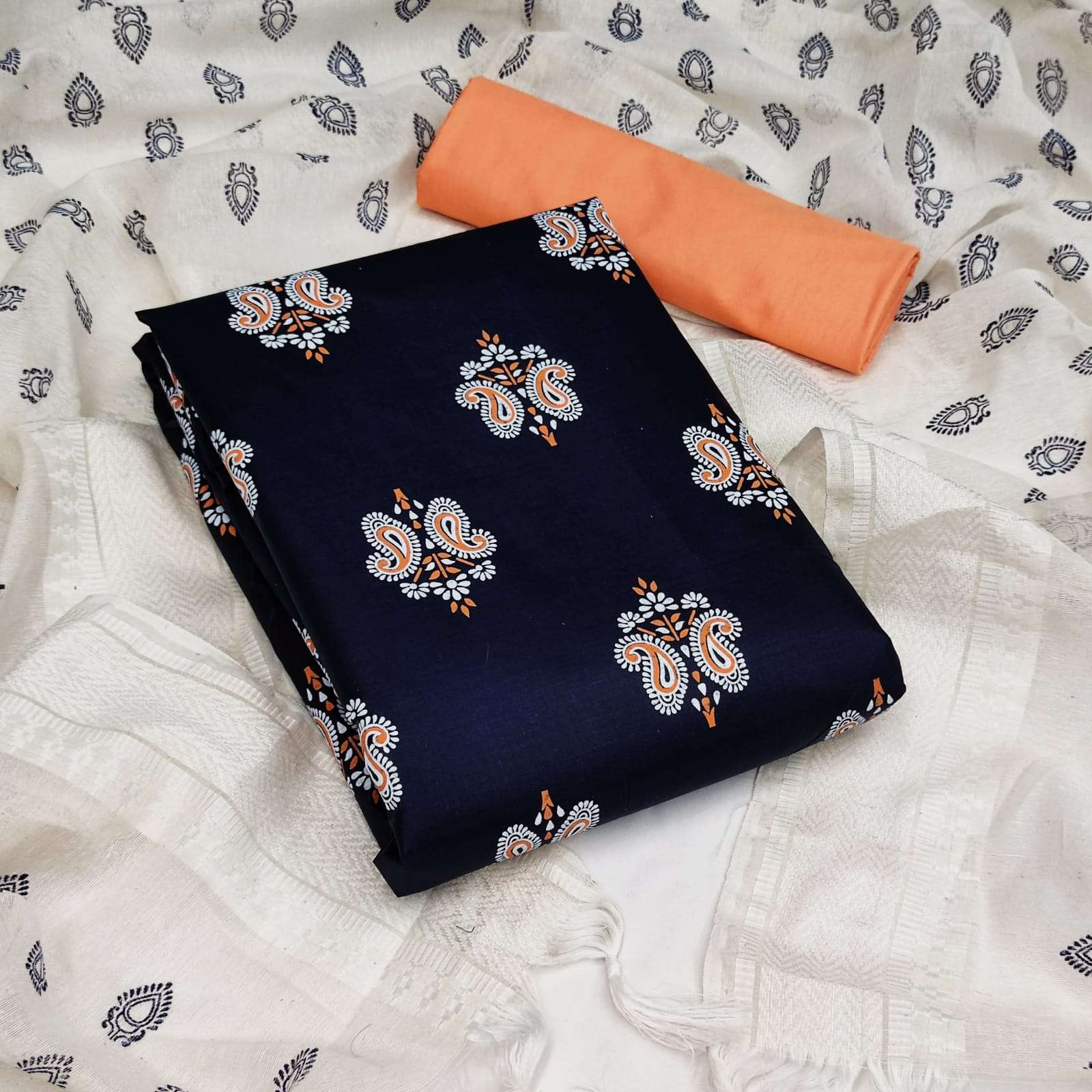 BT-15 DESIGNER PURE COTTON WITH PRINT NON CATALOG SUIT 