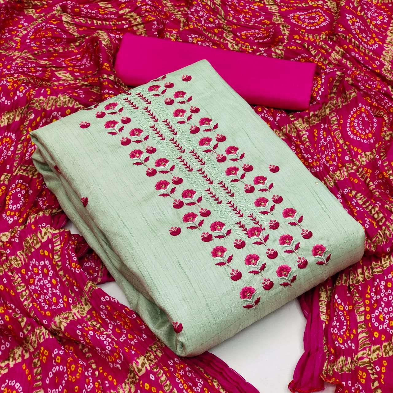 BT-15 DESIGNER SILK COTTON NON CATALOG SUIT 