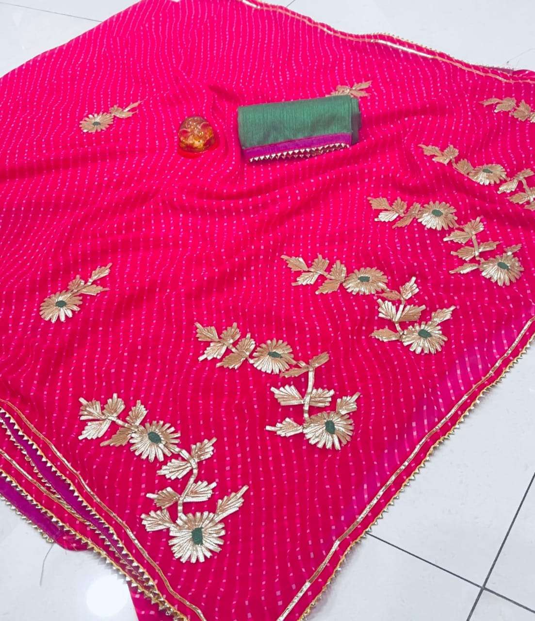 BT-18 DESIGNER GEORGETTE GOTTAPATI WORK SAREE 
