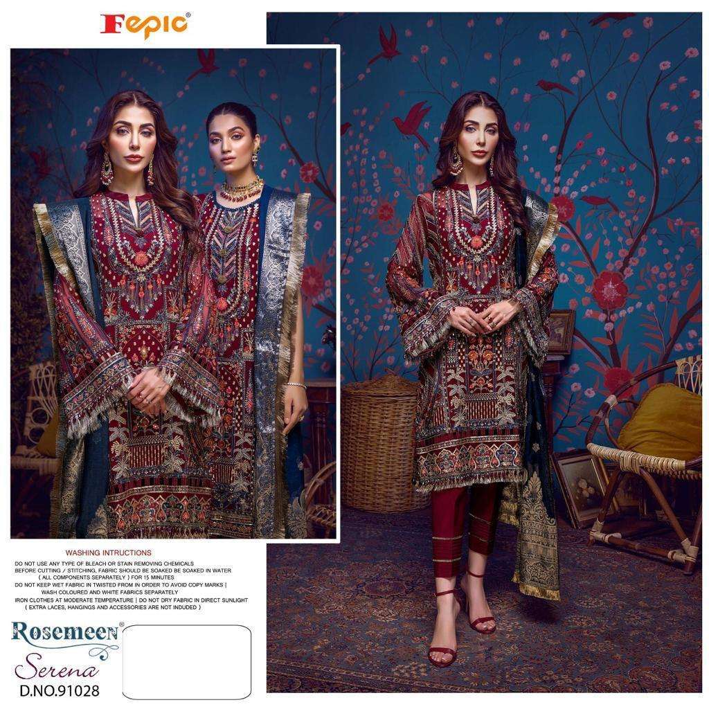 FEPIC ROSEMEEN 91028 DESIGNER GEORGETTE SUIT 