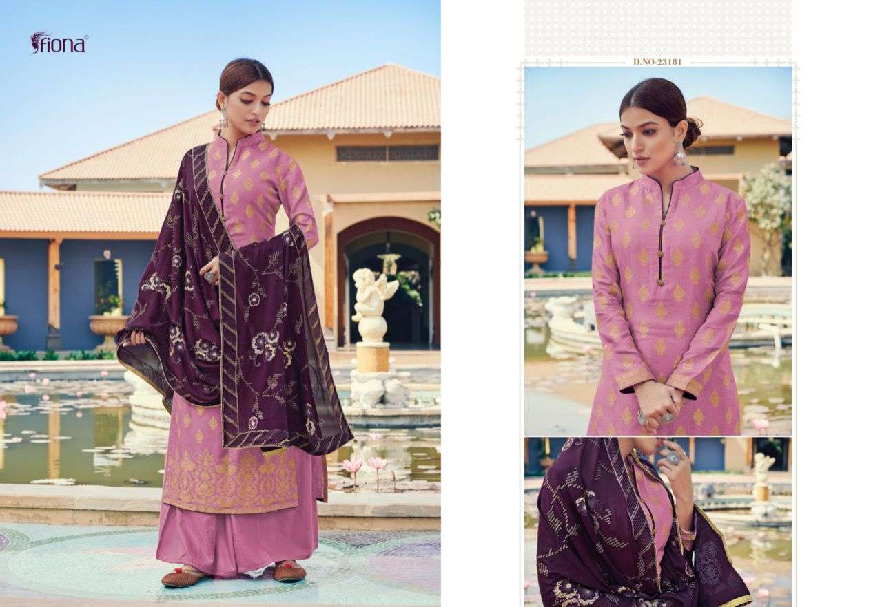 FIONA RUBIYA DESIGNER PURE DOLA JACQUARD SUITs