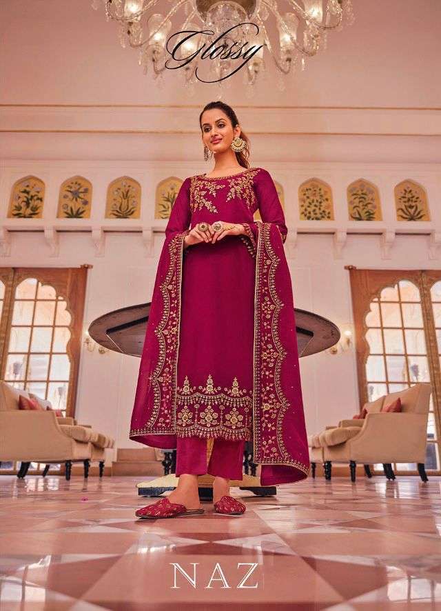 glossy naaz series 2250-2253 blooming georgette suit 